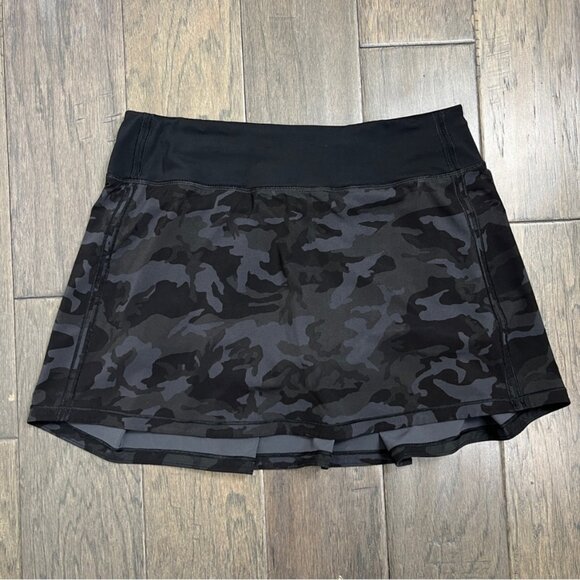 Lululemon Pace Rival Skirt (Tall) *No Panels 15" Incognito Camo Multi Grey Black - Picture 1 of 6